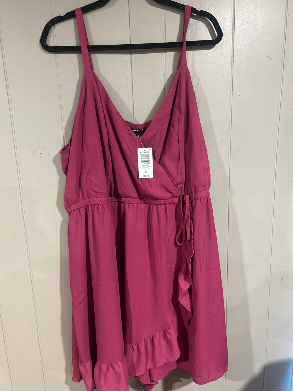 torrid Boysenberry Georgette Surplice Romper